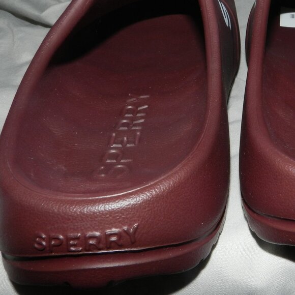 Sperry Men's float Zero Water Absorption Slide Sandals BURGUNDY 🆕NWT🏃♀️💨⚡🚚 - Picture 8 of 16